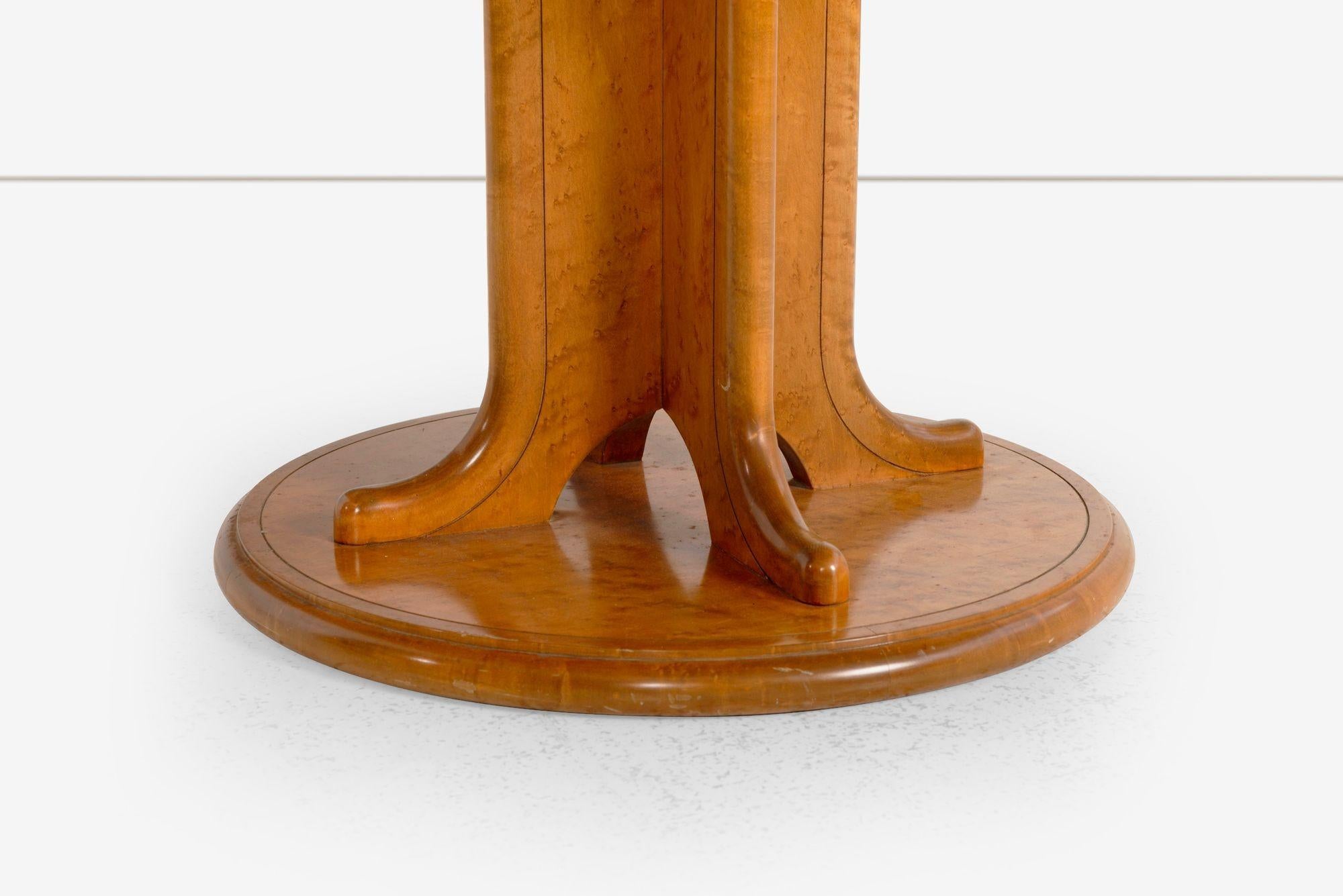 Michael Graves Unique Burl Maple Pedestal Vitrine Desk, 1990c. im Angebot 7