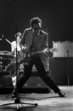 Musician Elvis Costello performs live
