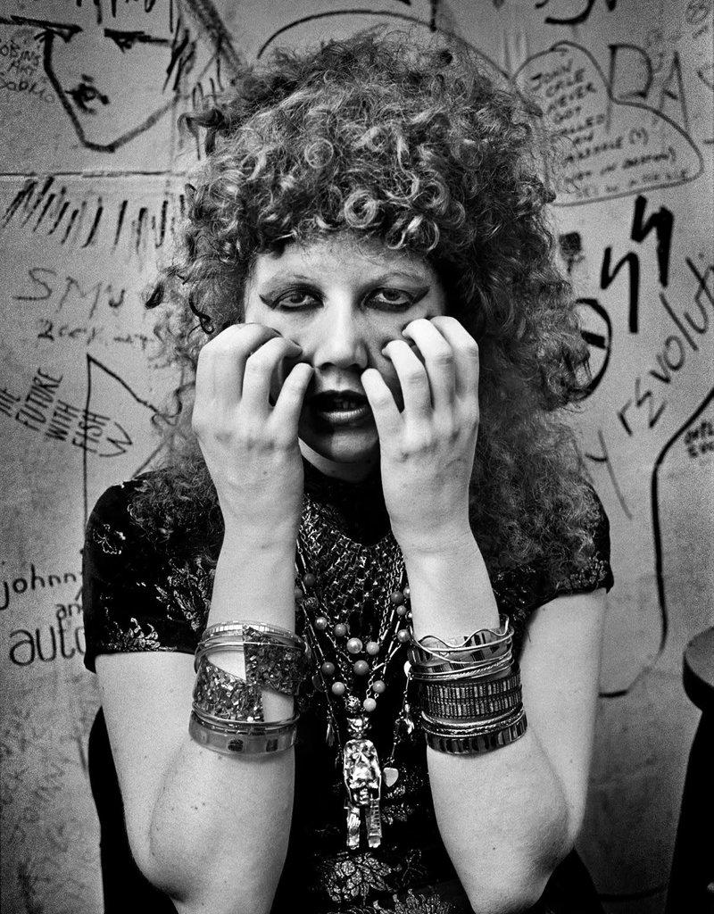 Michael Grecco Portrait Photograph - The Cramps lead guitarist Poison Ivy (II)