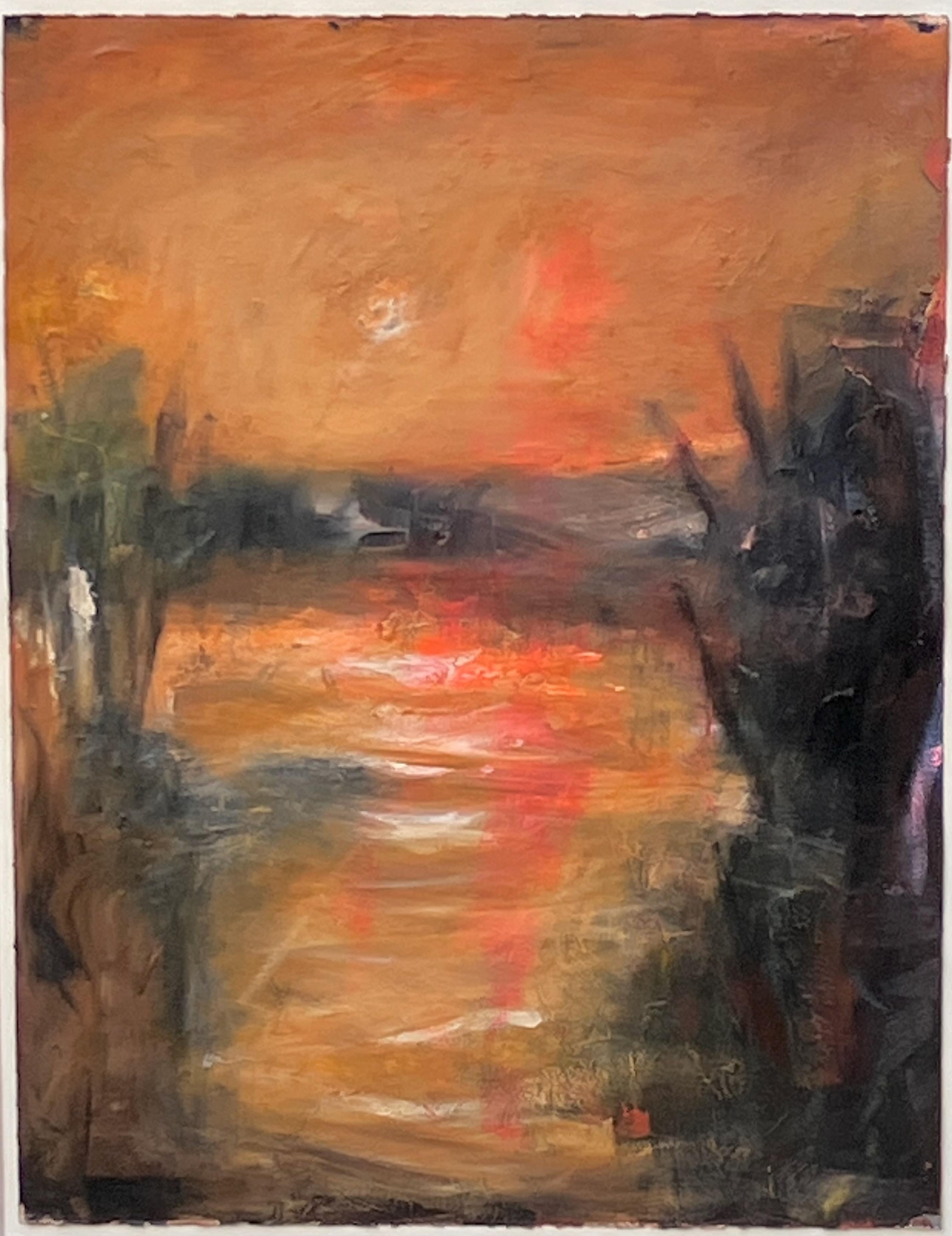 Paisaje abstracto sin título - Painting de Michael Gregory