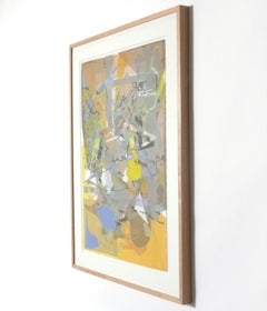Michael Gross - Serigrafia astratta 37" x 30" - Arte moderna in stile Mid-Century