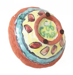 'Untitled (Man & Woman in bikinis)' Ceramic Bowl, signed and dated