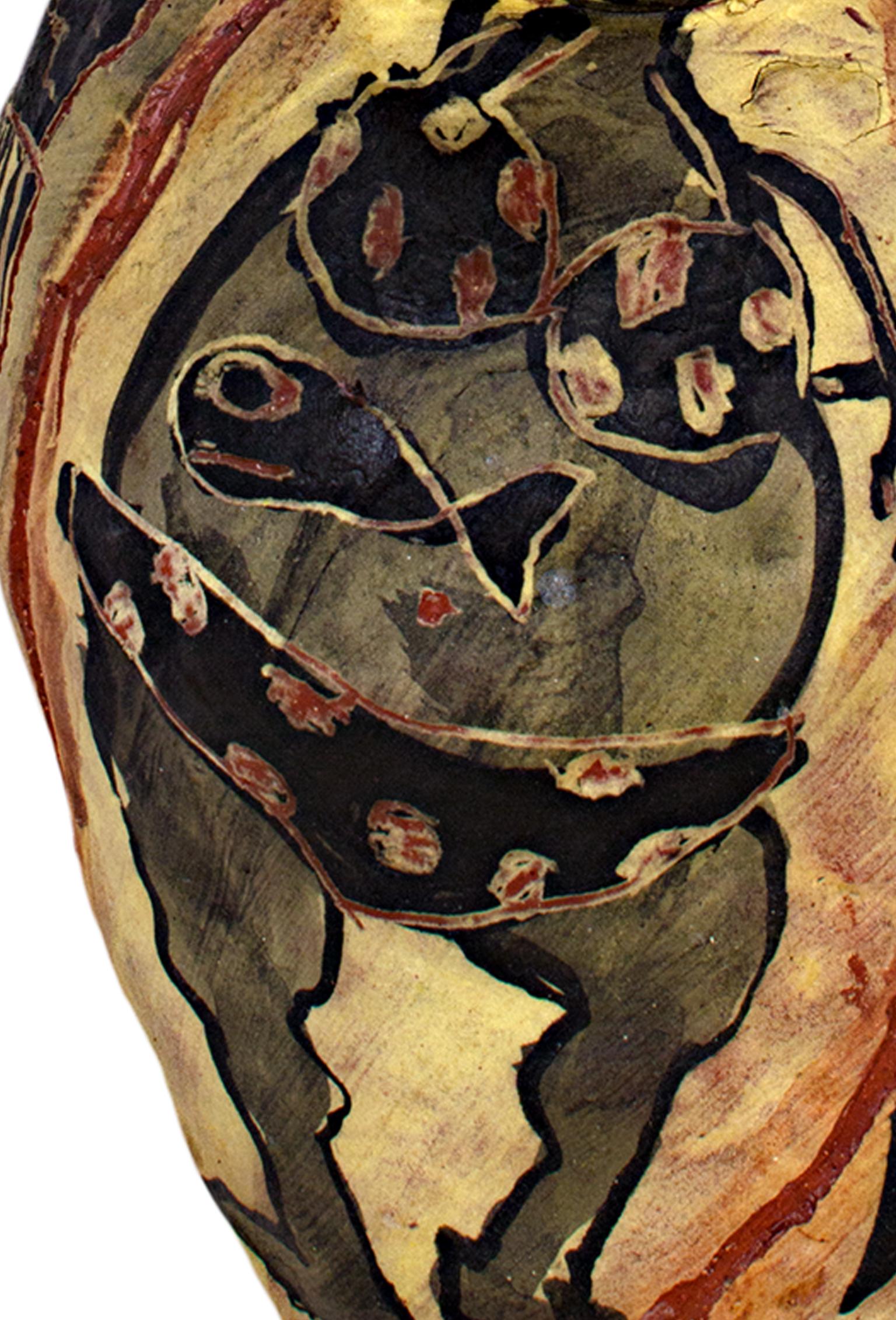 Neo-Expressionistische Keramikvase mit „Untitled Vase“, signiert von Michael Gross im Angebot 3