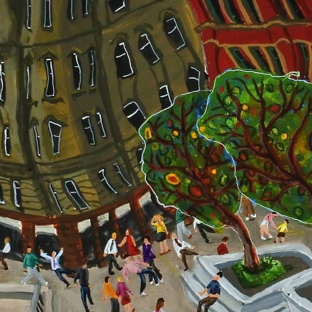 Great Northern Square, No. 8, Painting, Acrylic on Wood Panel For Sale 1