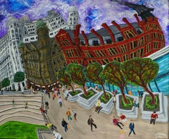 Great Northern Square, n° 8, peinture, acrylique sur panneau de bois