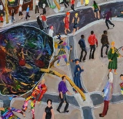 South East Piccadilly, Manchester No. 2, Pittura, Acrilico su pannello di Wood