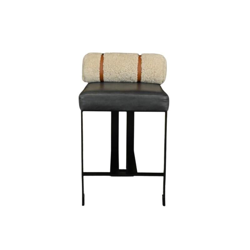 American Michael Habachy Custom Barstool - Counter Height For Sale