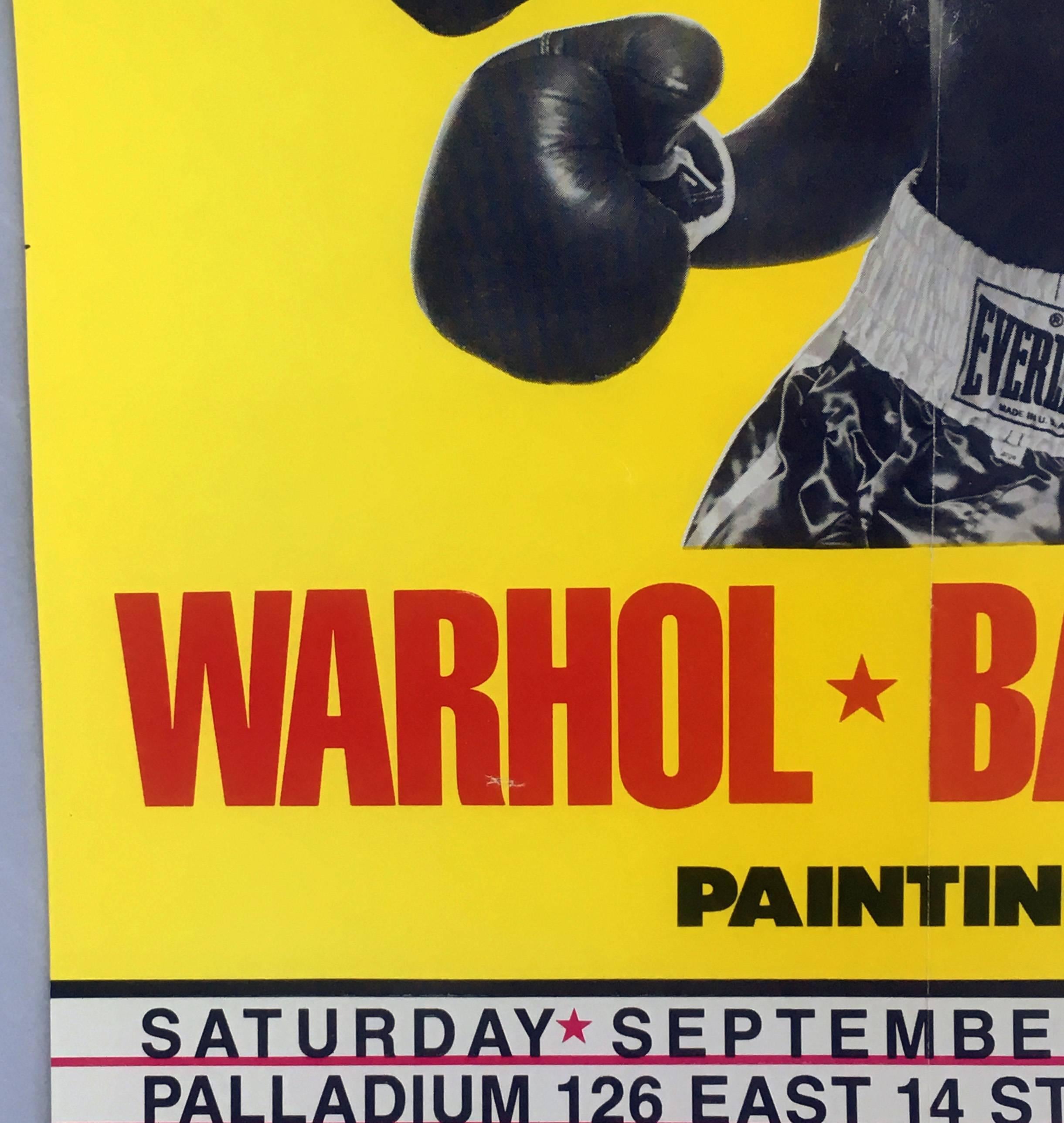 basquiat warhol boxing poster