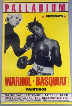 Warhol, Basquiat Boxing Poster (Shafrazi, The Palladium)