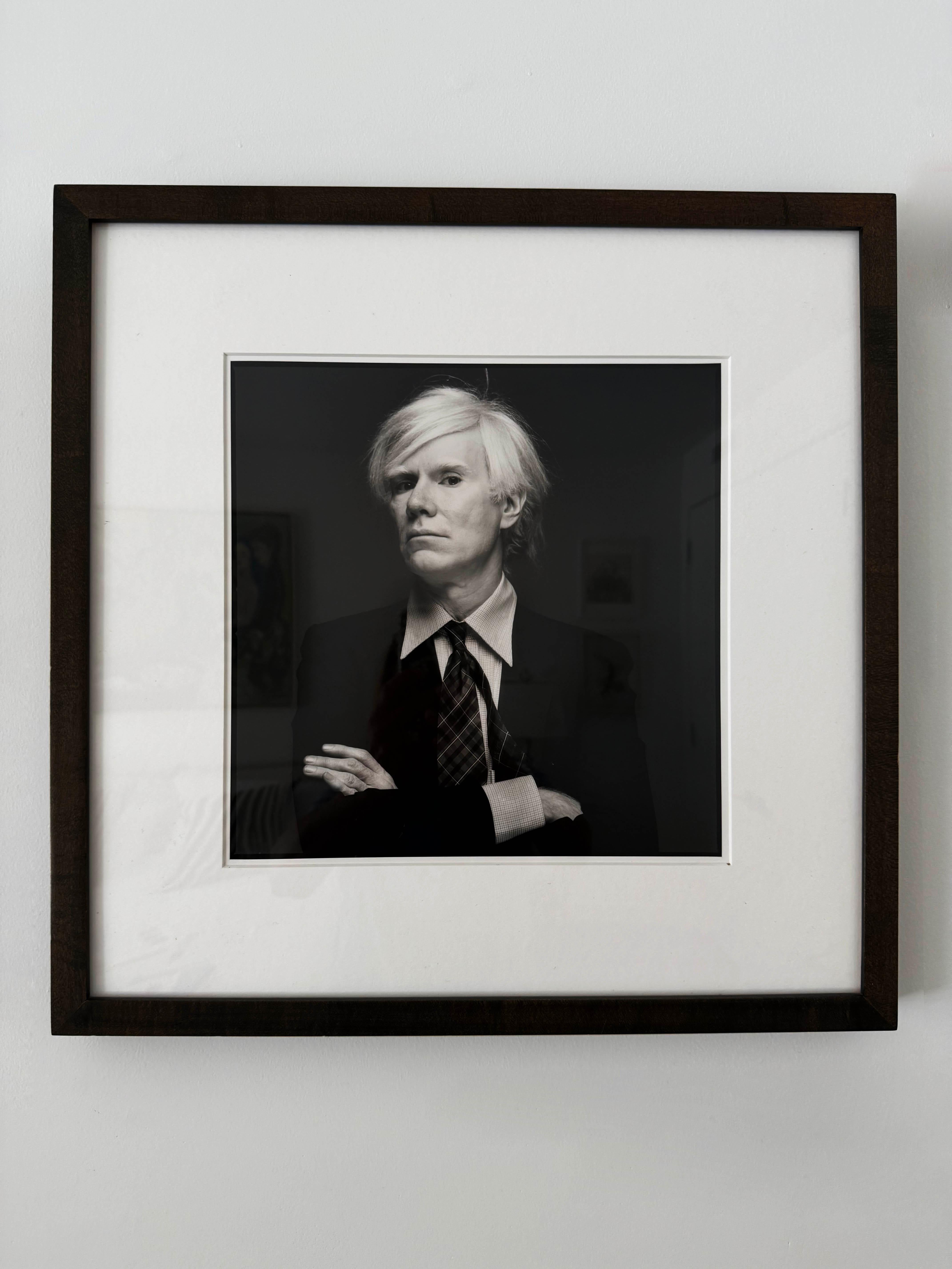 Schwarz-Weiß-Fotografie von Michael Halsband, „Andy Warhol, 22. August 1980“ 1