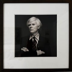 Photographie en noir et blanc de Michael Halsband, "Andy Warhol, August 22, 1980".
