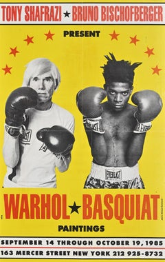 Vintage Print after Warhol * Basquiat Paintings, 1985