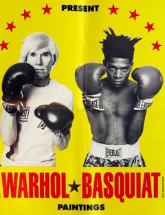 Warhol Basquiat Boxing Poster 1985 (Warhol Basquiat boxing 1985)
