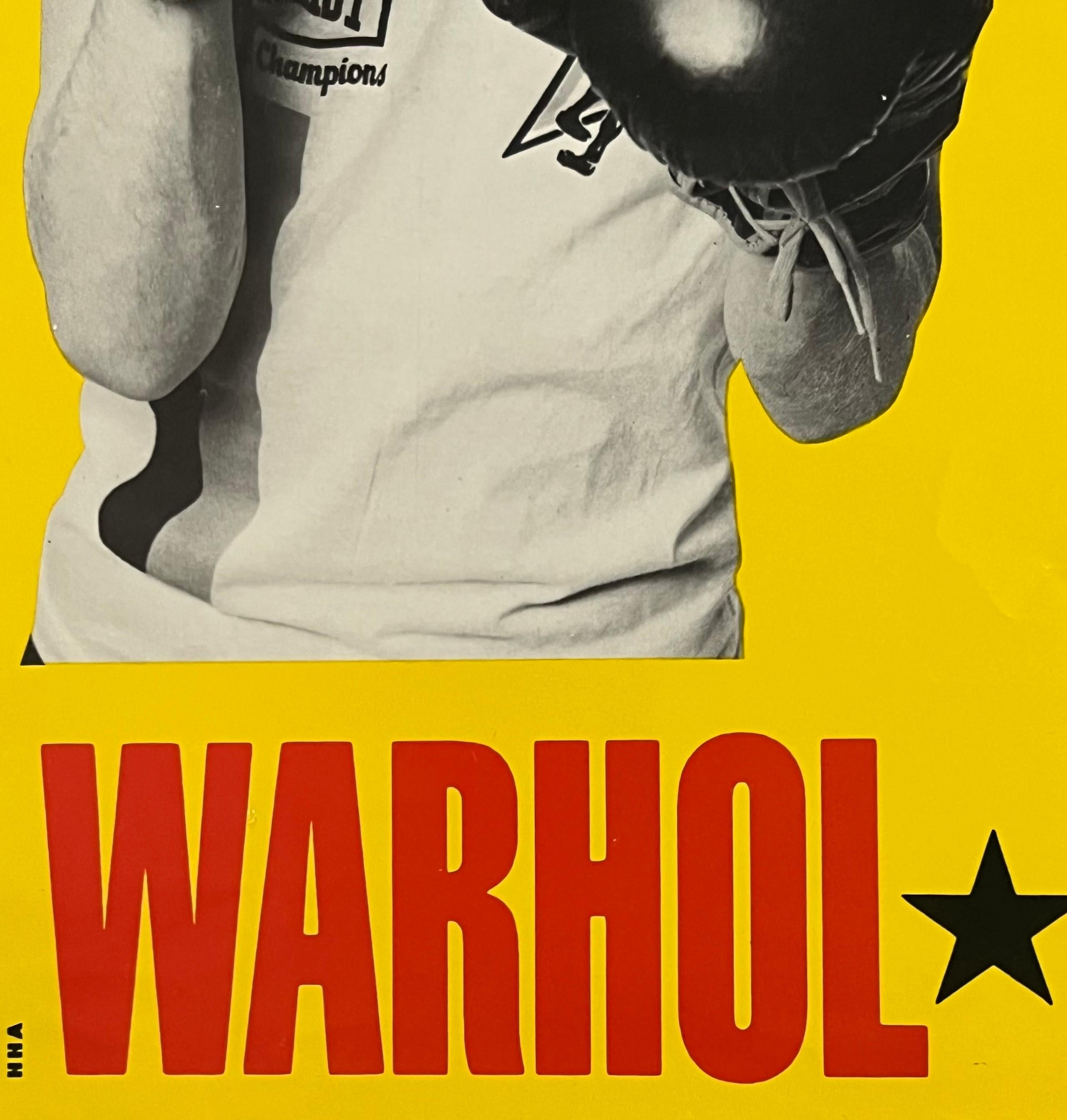 Warhol Basquiat Boxing Poster 1985 (Warhol Basquiat boxing 1985) For Sale 3