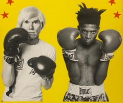 Warhol Basquiat Boxing Poster 1985 (Warhol Basquiat collaborations)