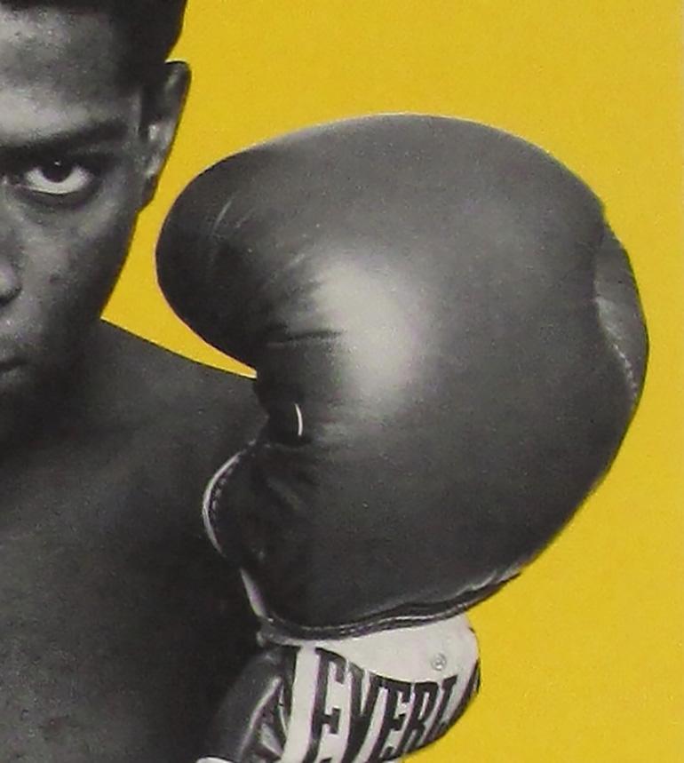 Warhol Basquiat Boxing Poster 1985 (Warhol Basquiat collaborations poster) - Print by Michael Halsband