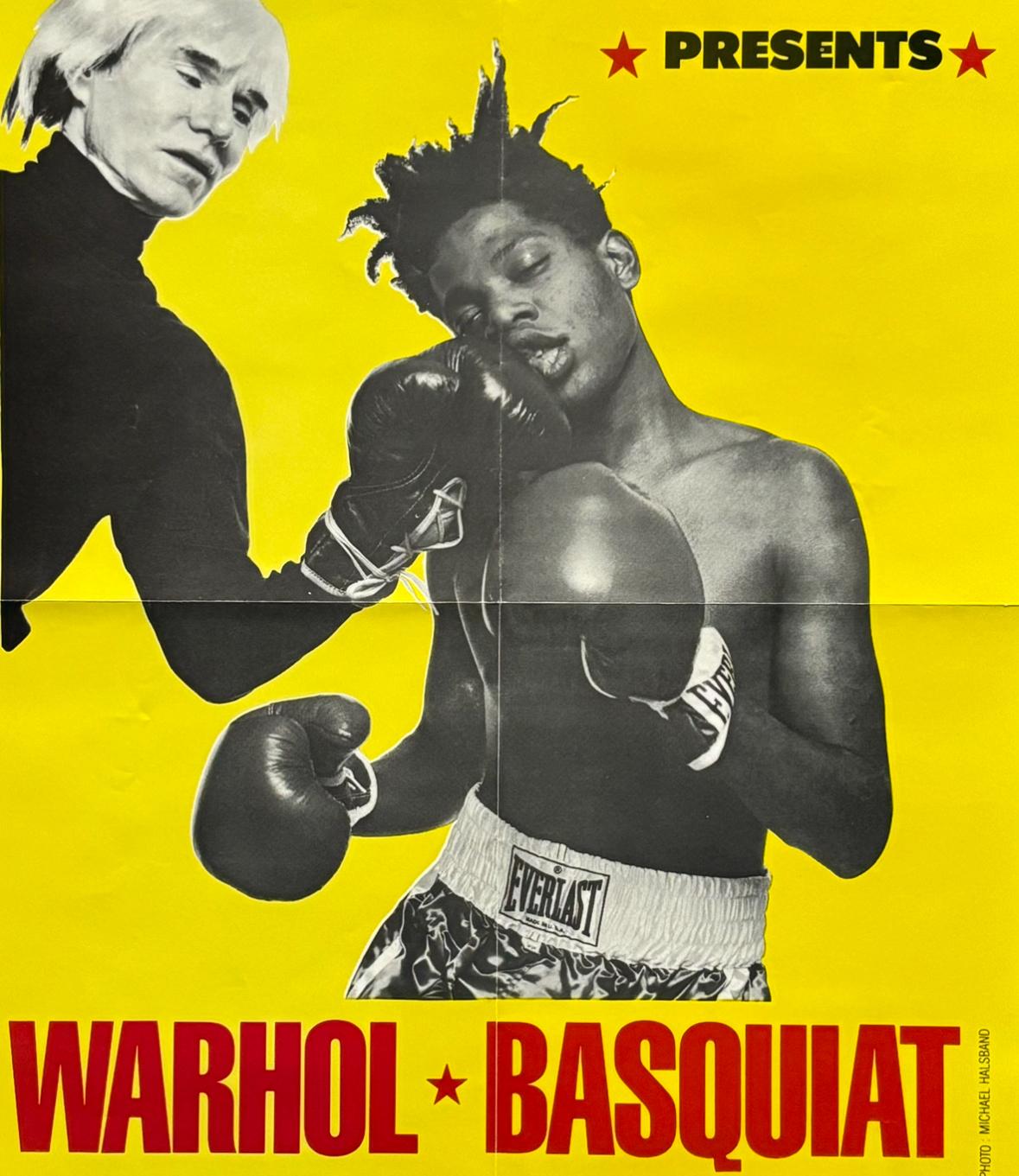 Warhol Basquiat Boxing Poster (Basquiat Warhol boxing The Palladium) For Sale 7