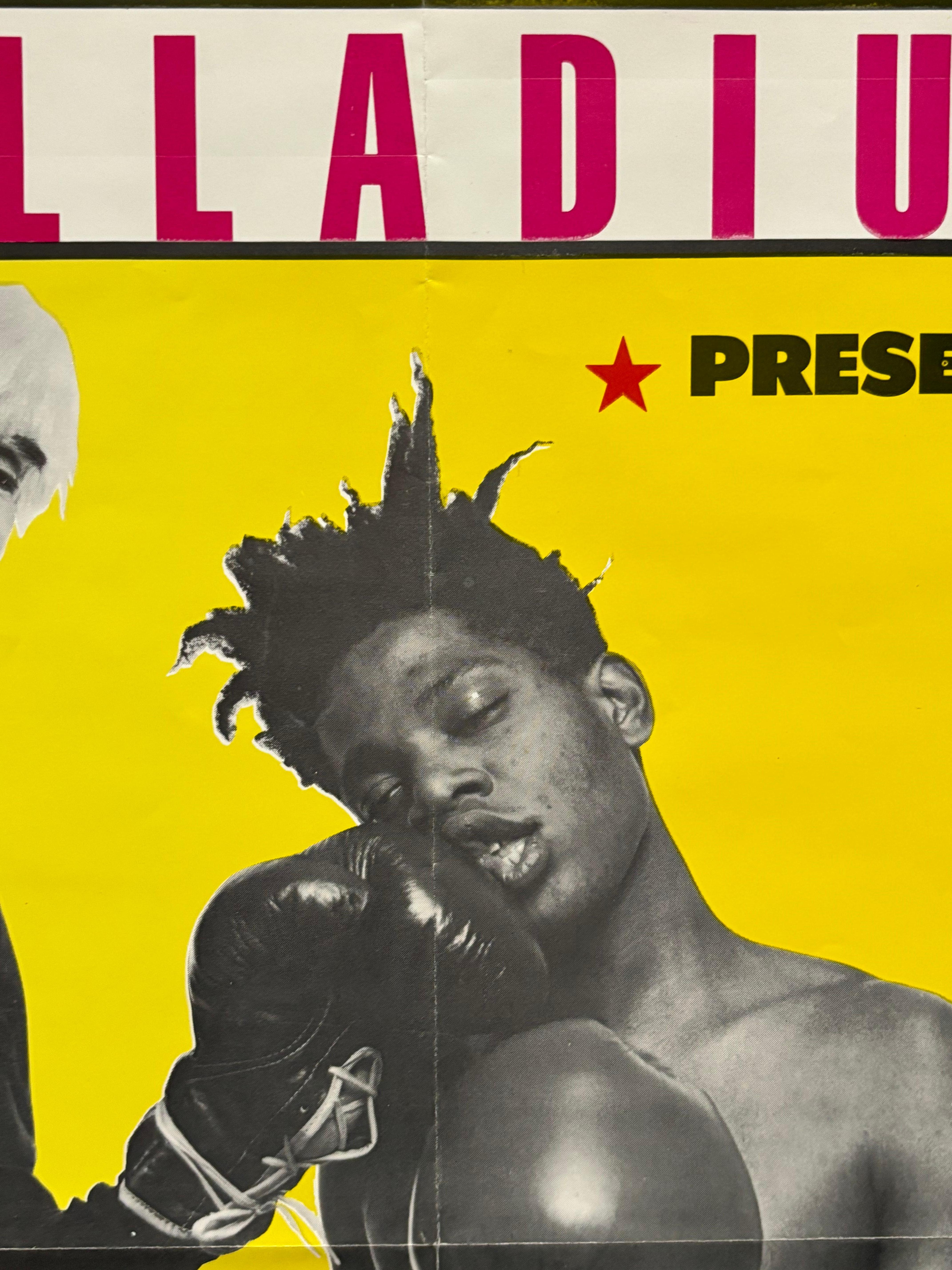 Warhol Basquiat Boxing Poster (Basquiat Warhol boxing The Palladium) - Contemporary Print by Michael Halsband