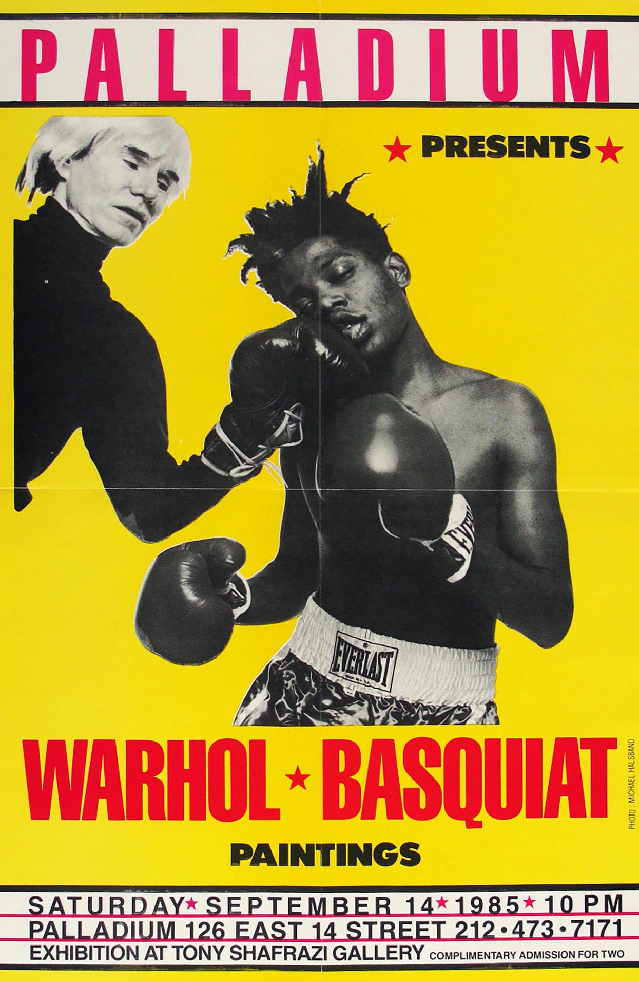 Michael Halsband - Warhol Basquiat Boxing Poster 1985 (Warhol Basquiat ...