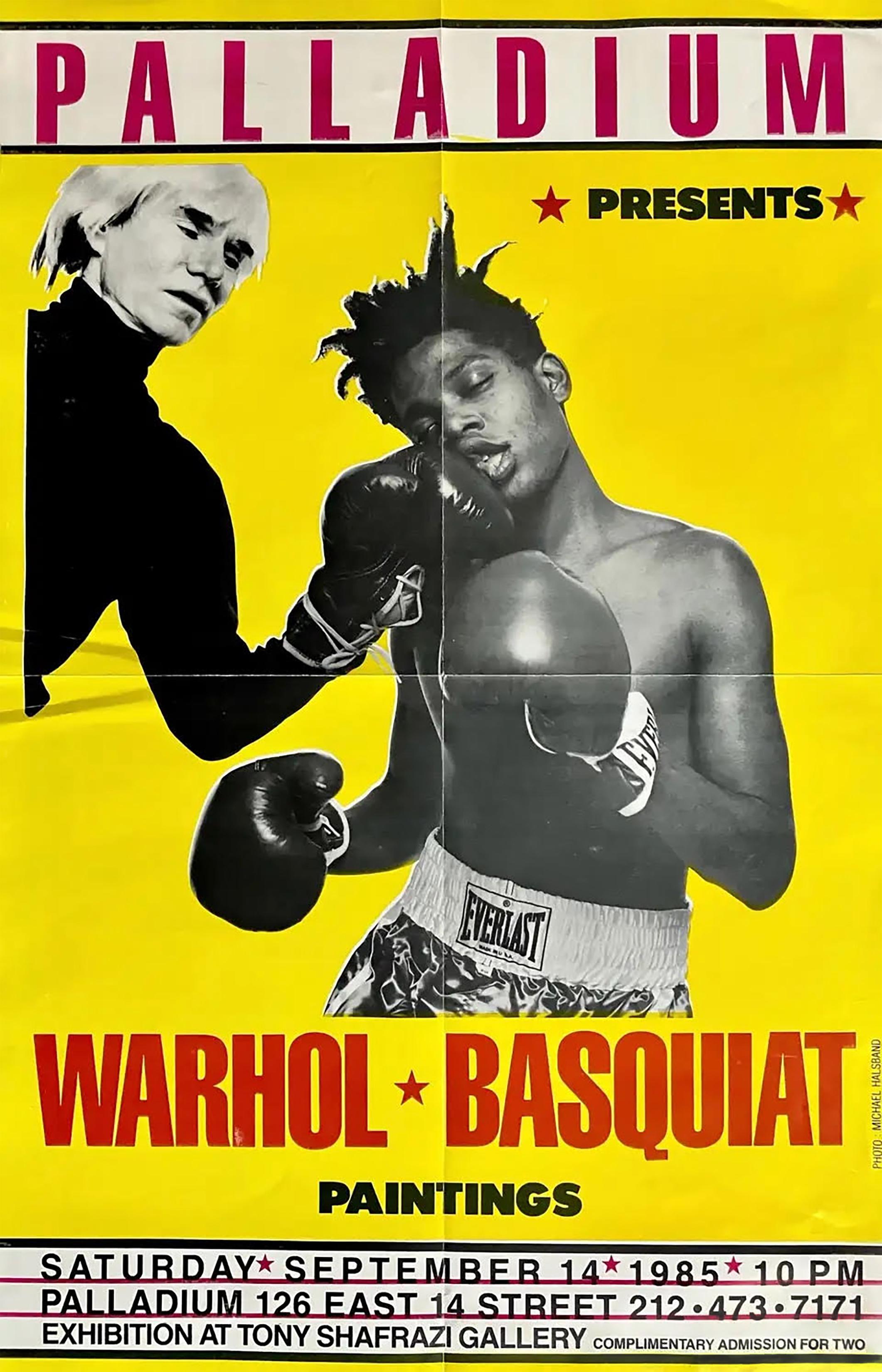 Michael Halsband - Warhol Basquiat Boxing Poster (Basquiat Warhol ...