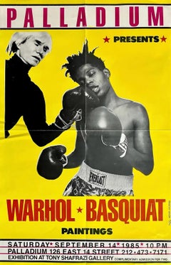 Warhol Basquiat Boxing Poster (Basquiat Warhol boxing The Palladium)