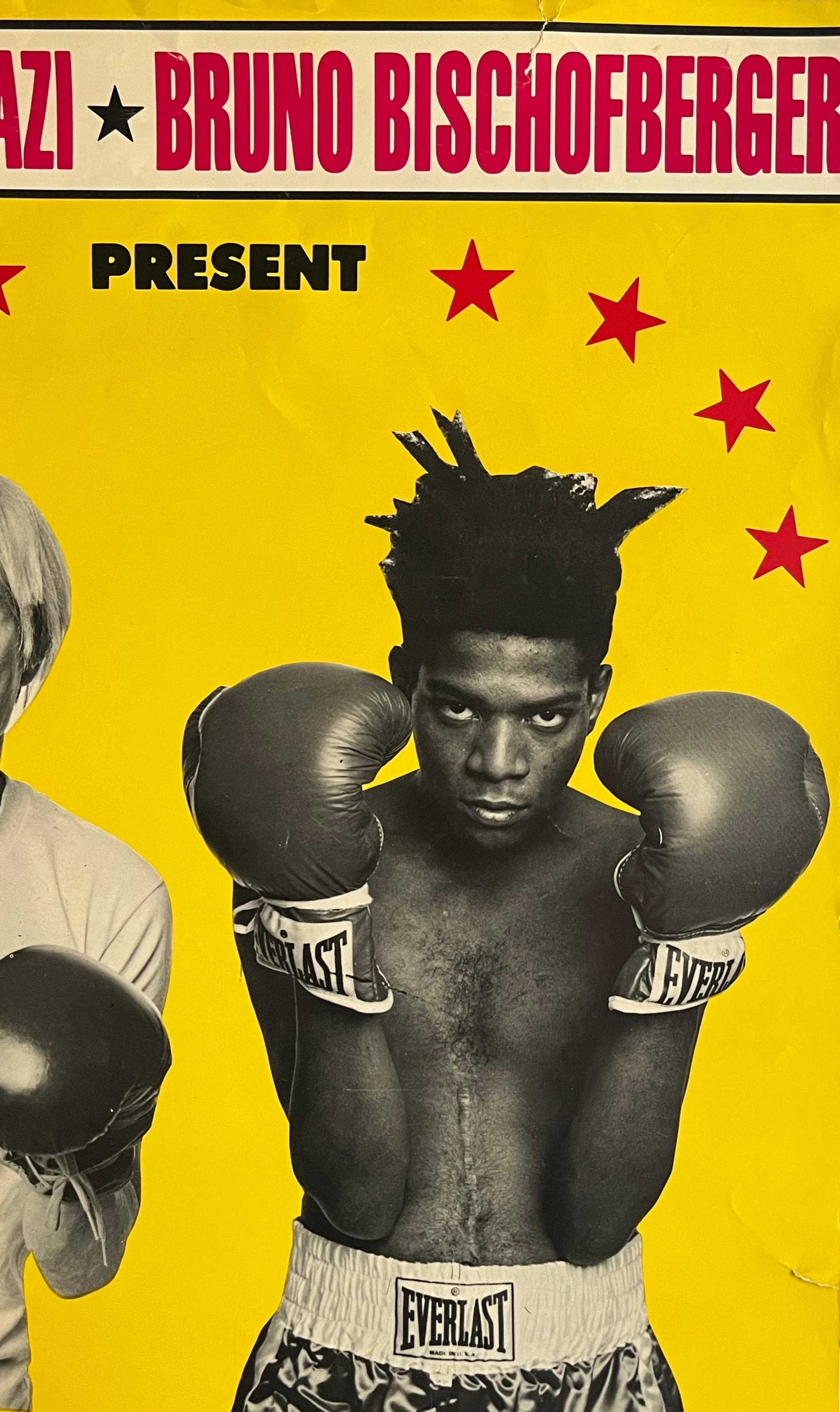 Warhol Basquiat Boxing Posters 1985 set of 2 works (Warhol Basquiat boxing 1985) 1