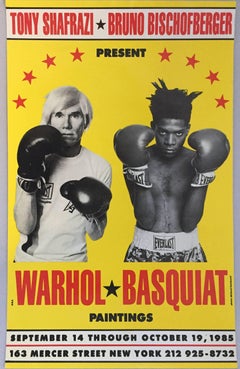 Warhol-Basquiat-Gemälde Ausstellungsplakat (Shafrazi-Galerie)