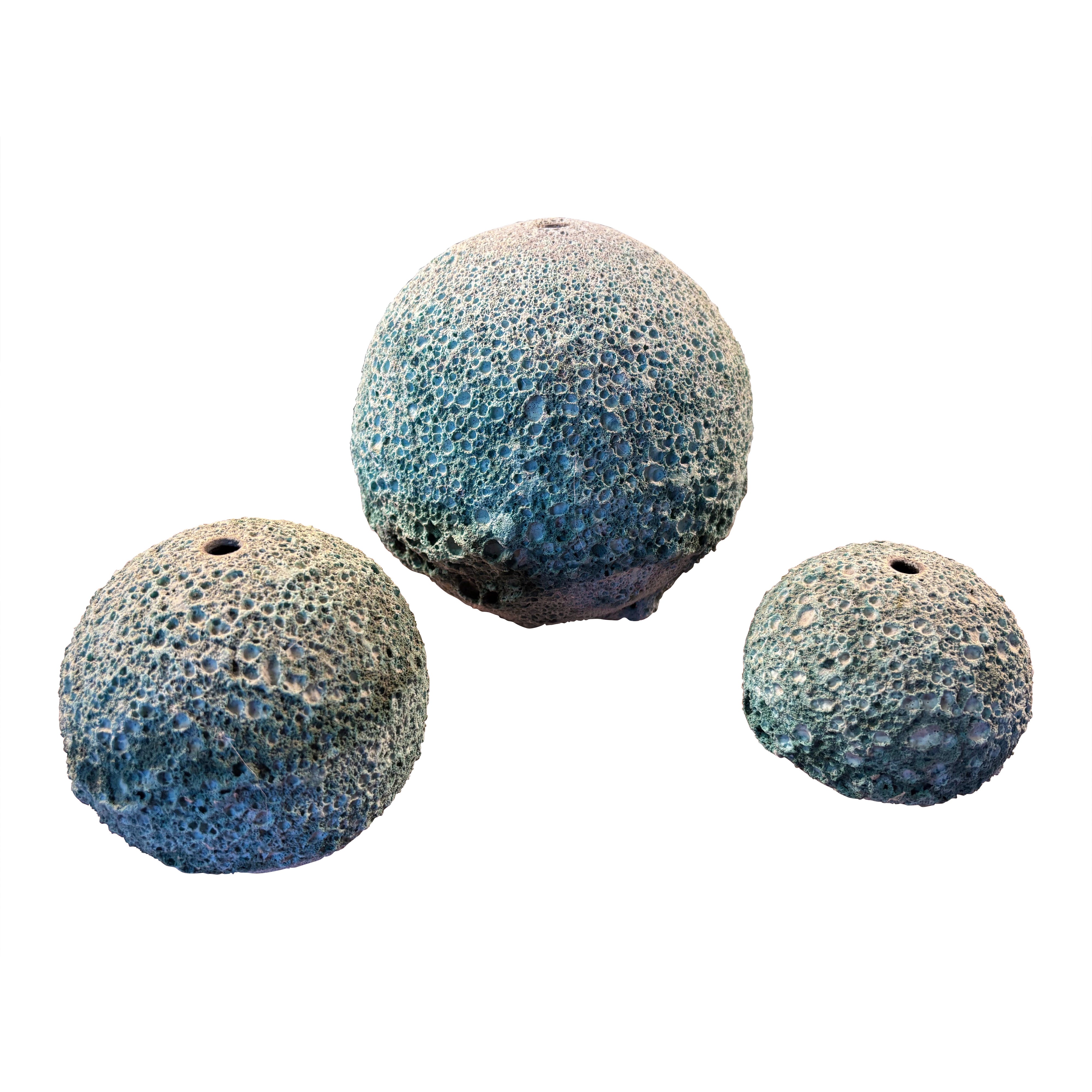 Michael Hamlin Ceramic Art Vases, Set of 3