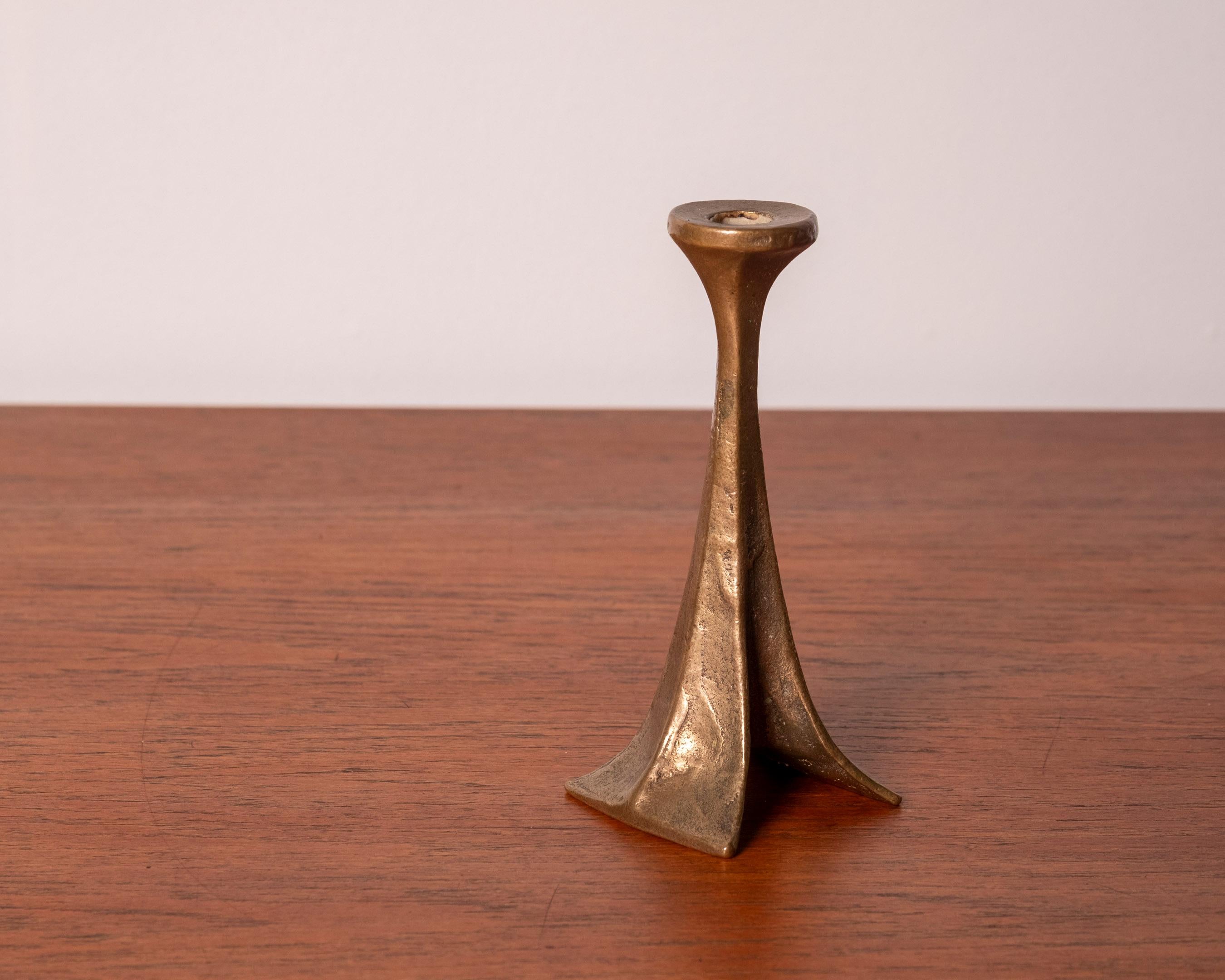 Michael Harjes Brutalistischer Kerzenständer aus Bronze, 1970er Jahre, Deutschland (Brutalismus) im Angebot