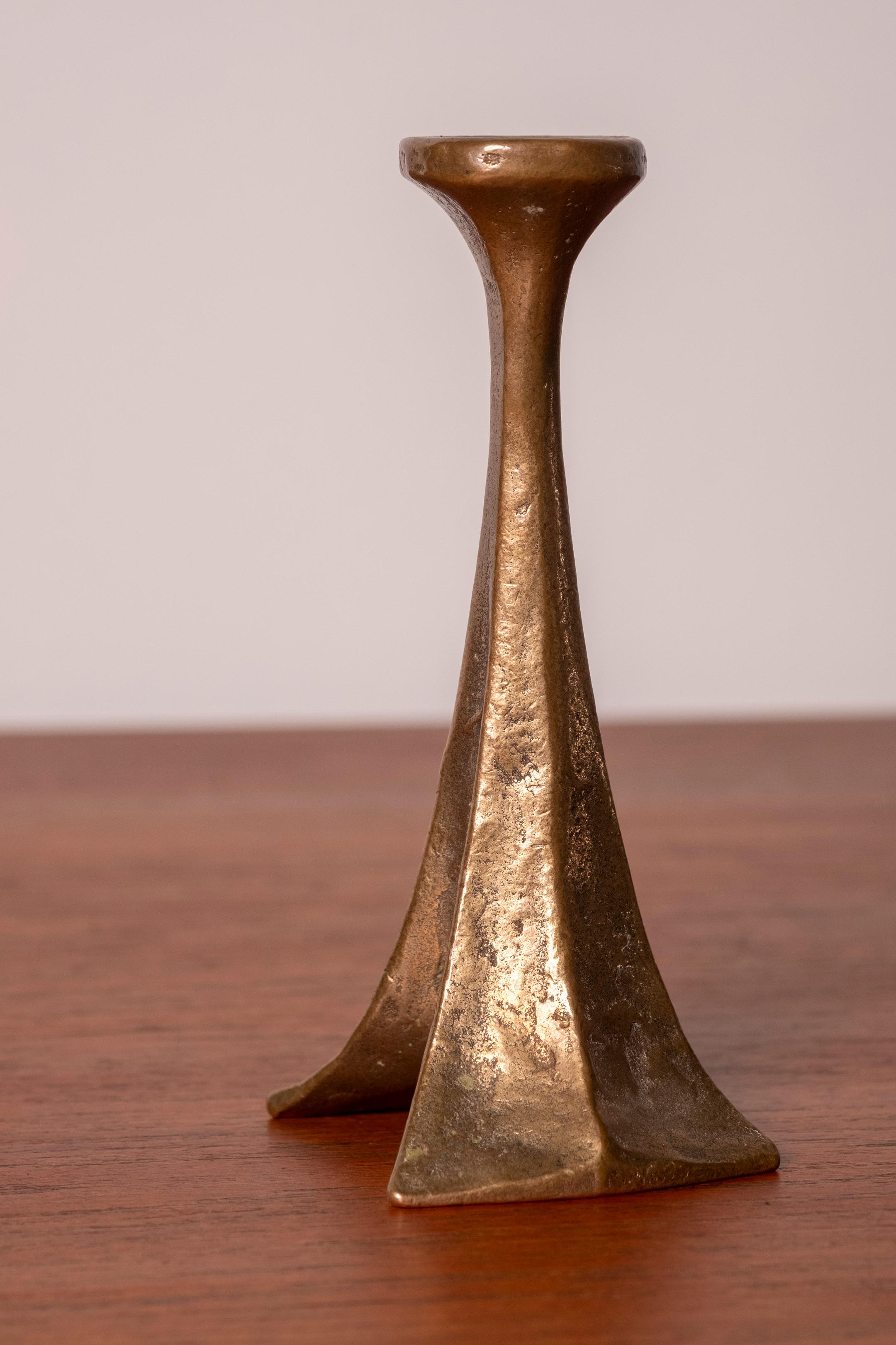 Michael Harjes Brutalistischer Kerzenständer aus Bronze, 1970er Jahre, Deutschland im Angebot 2