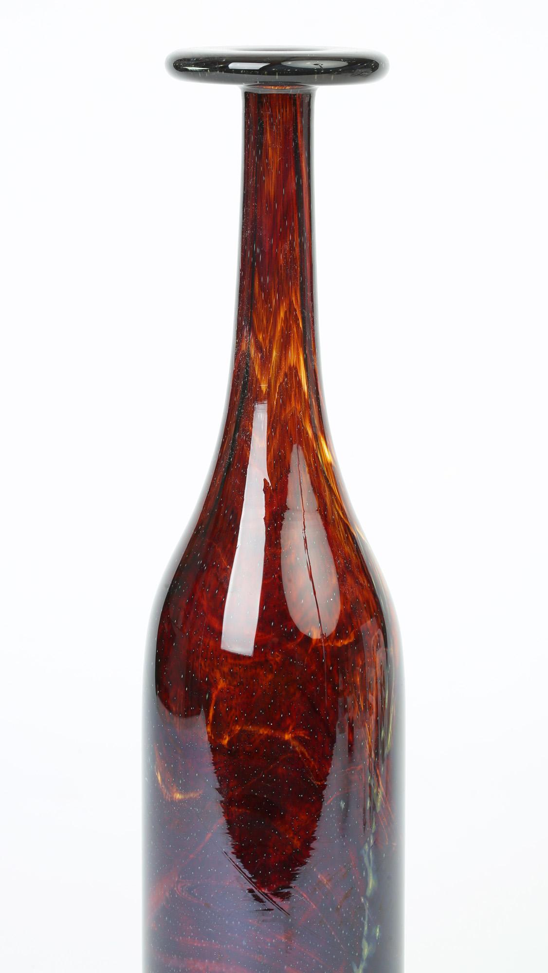 Michael Harris for Mdina Maltese Art Glass Bottle Vase 4