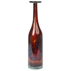 Vintage Michael Harris for Mdina Maltese Art Glass Bottle Vase