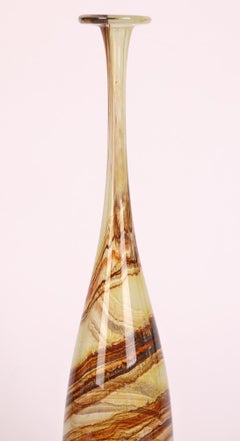 Michael Harris Isle of Wight Art Glass Bottle Vase