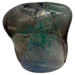 Michael Harris Isle of Wight Studio Glass Vase, 1980, Signed and Dated
