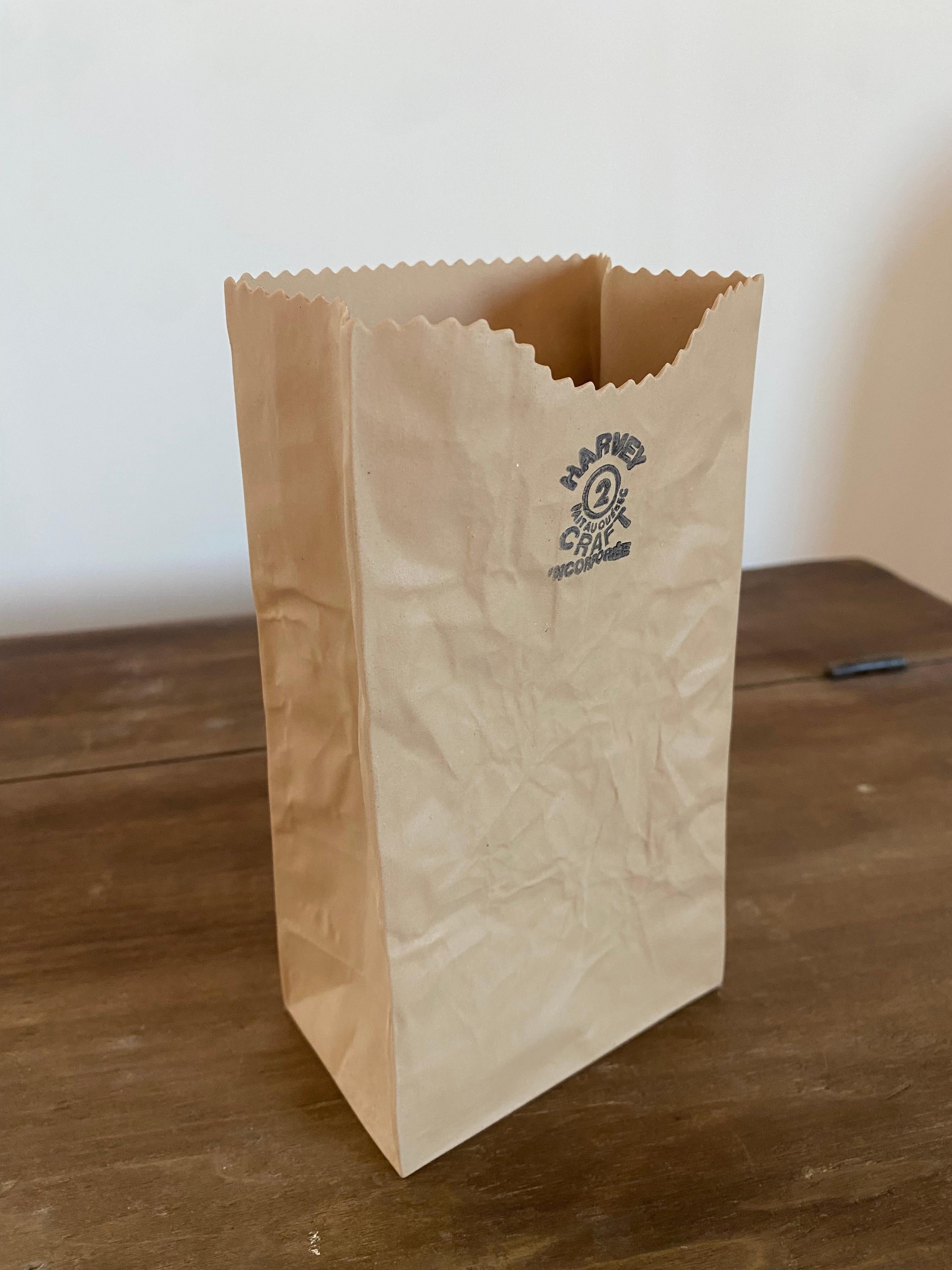 Michael Harvey Ceramic Brown Paper Bag Pop Art Sculpture, 1970s (Canada) im Angebot 5