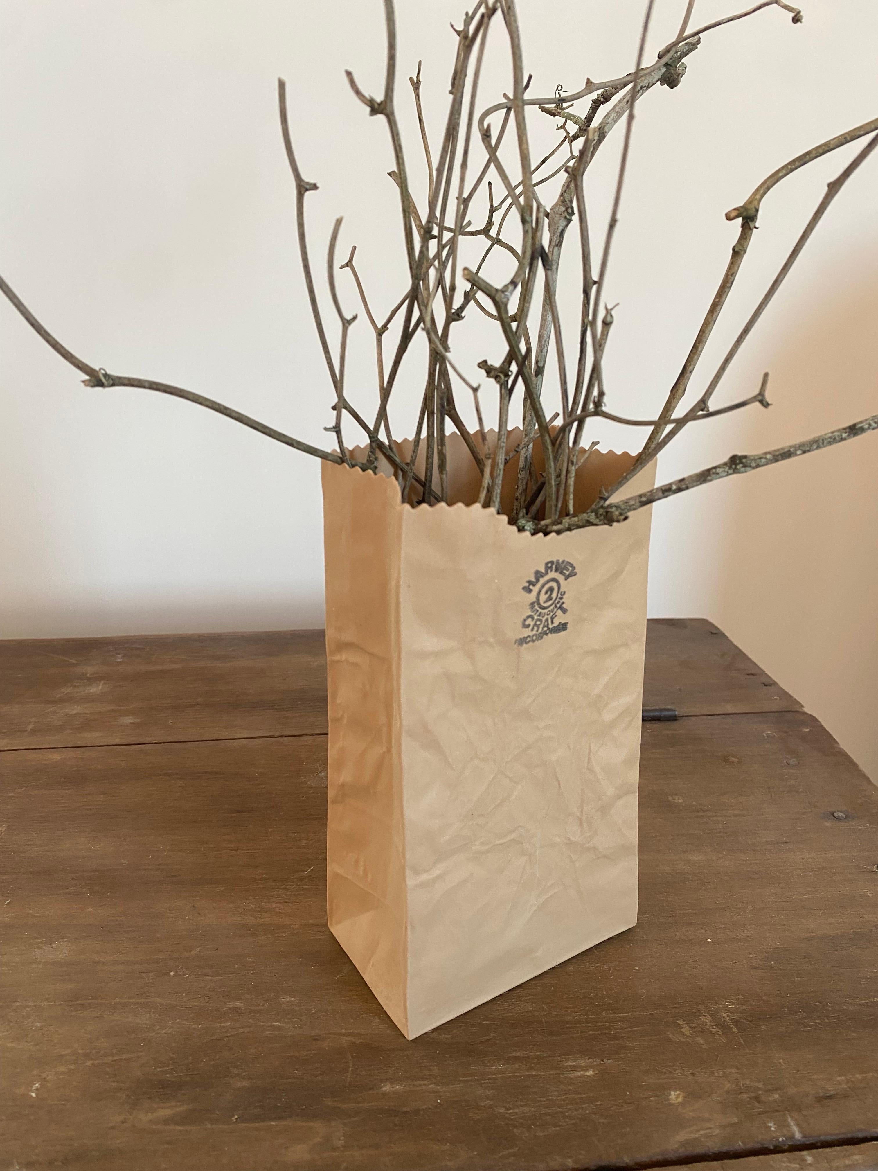 Michael Harvey Ceramic Brown Paper Bag Pop Art Sculpture, 1970s (Canada) im Angebot 8