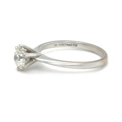 Michael Hill 18ct Weißgold Diamant Verlobungsring 0,90ct 3g