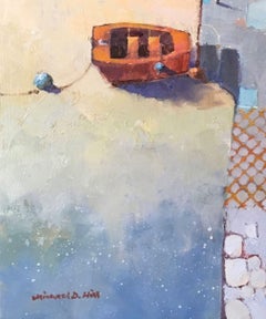 Beach Cottage - Animals, Painting, Nature, Countryside, farm, acrylic