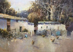 Free Range - Animals, Painting, Nature, Countryside, farm, acrylic