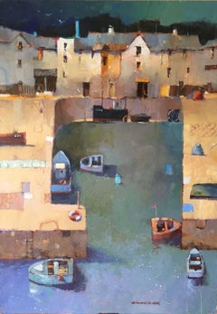 Harbour Moorings - Animals, Painting, Nature, Countryside, farm, acrylic