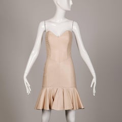 Michael Hoban for North Beach Leather: Vintage-Bustierkleid in Blush Pink
