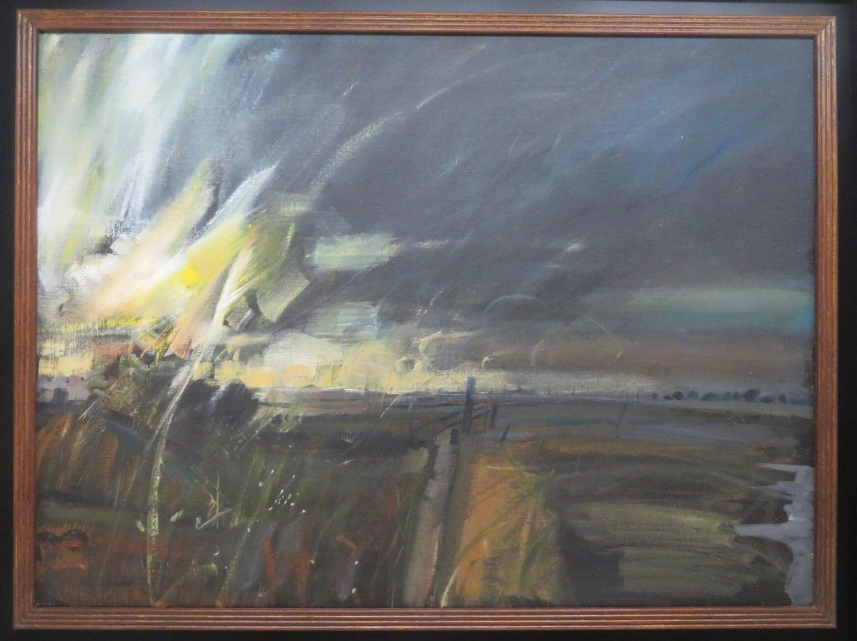 Original großes englisches expressionistisches Landschafts-Ölgemälde DARTMOOR DORSET (Impressionismus), Painting, von Michael Honnor