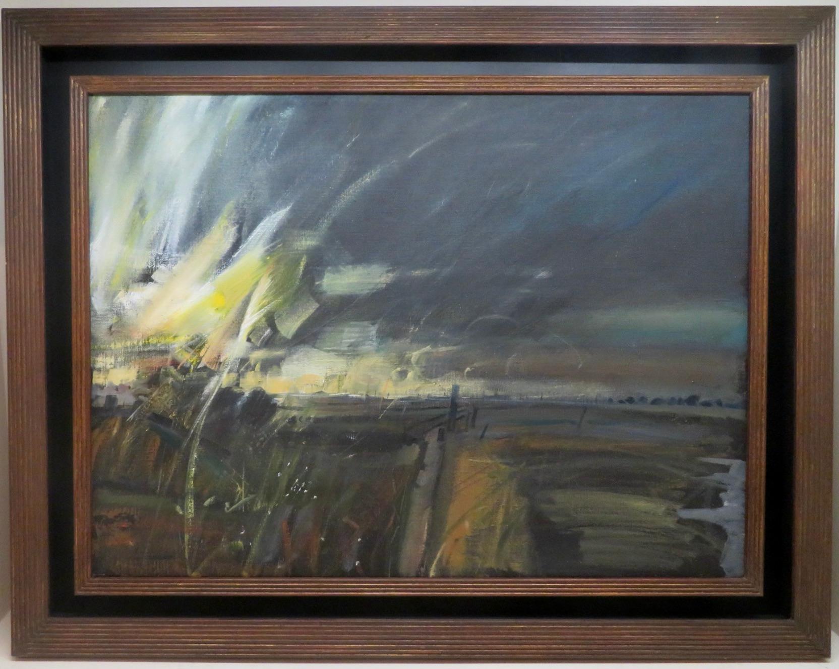 Original großes englisches expressionistisches Landschafts-Ölgemälde DARTMOOR DORSET
