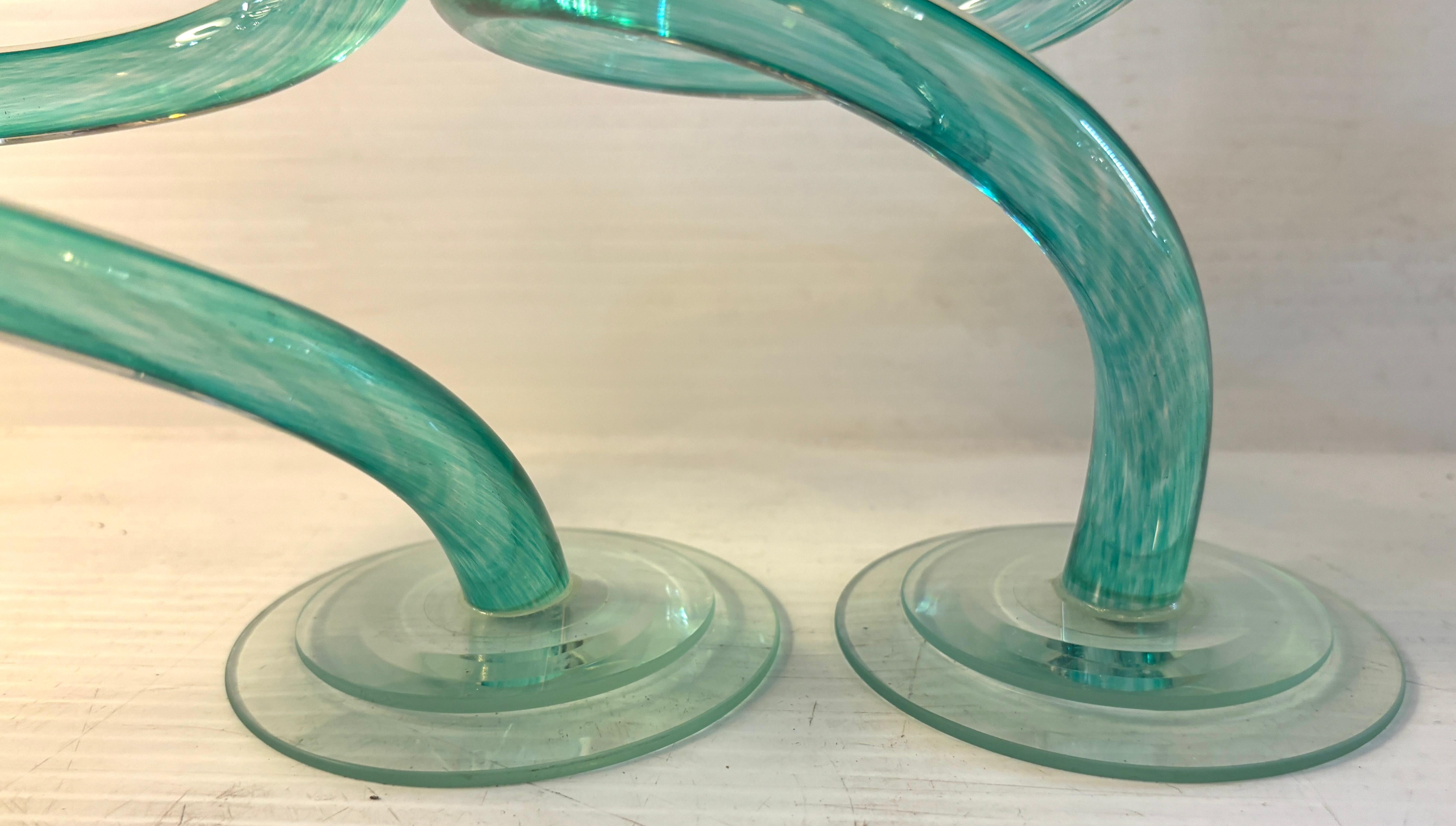 Michael Hudson Designed 'Twist' Candlesticks In Good Condition For Sale In Brooklyn, NY