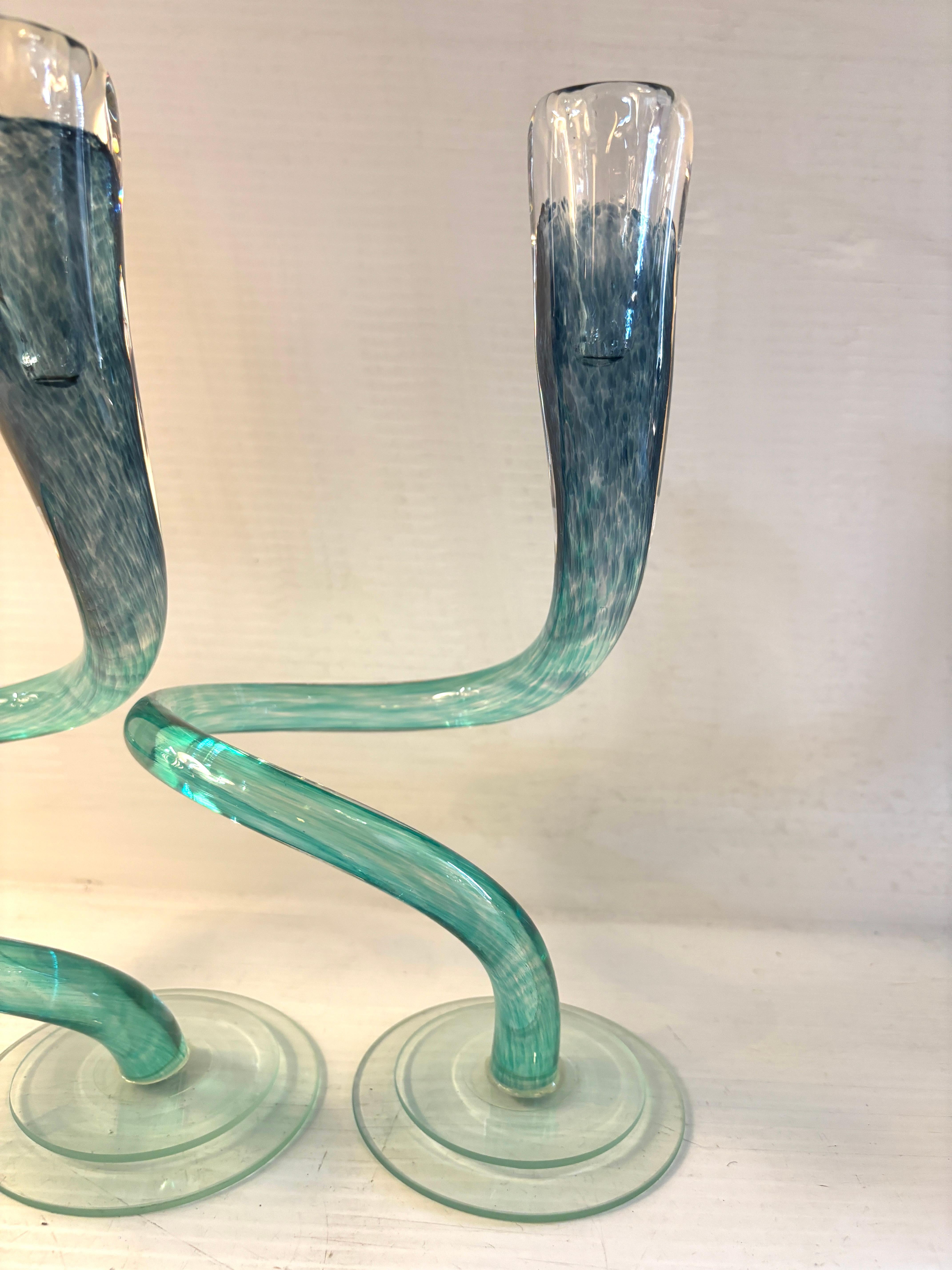 20th Century Michael Hudson Designed 'Twist' Candlesticks For Sale