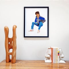 'Michael J Fox' Portrait Painting by Alan Fears Acrylic on Paper