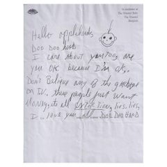 Michael Jackson Autorisiert 1993 Fax mit Echtheitszertifikat
