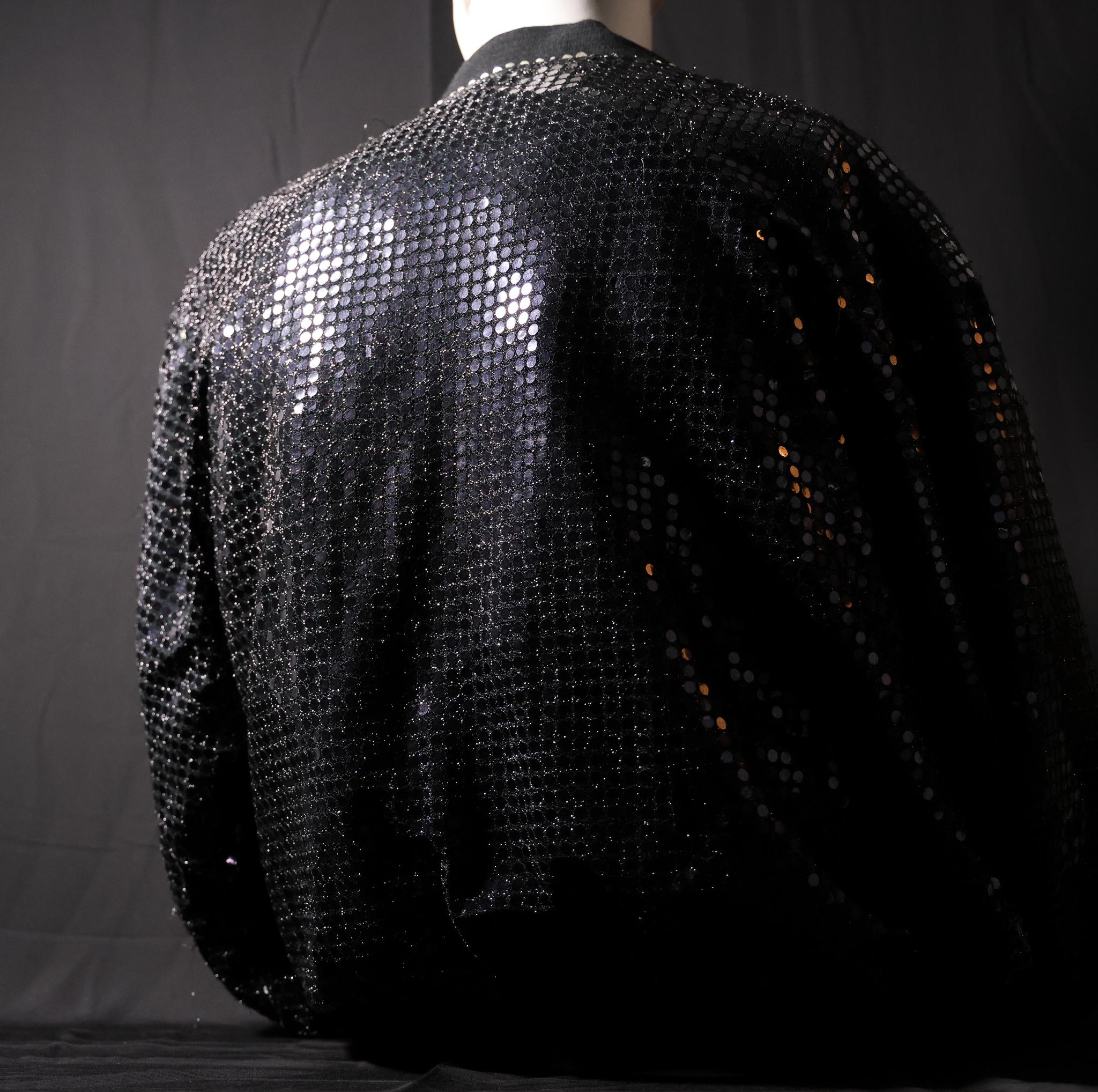 Paillettes Michael Jackson possedeva e indossava una giacca nera con paillettes in vendita