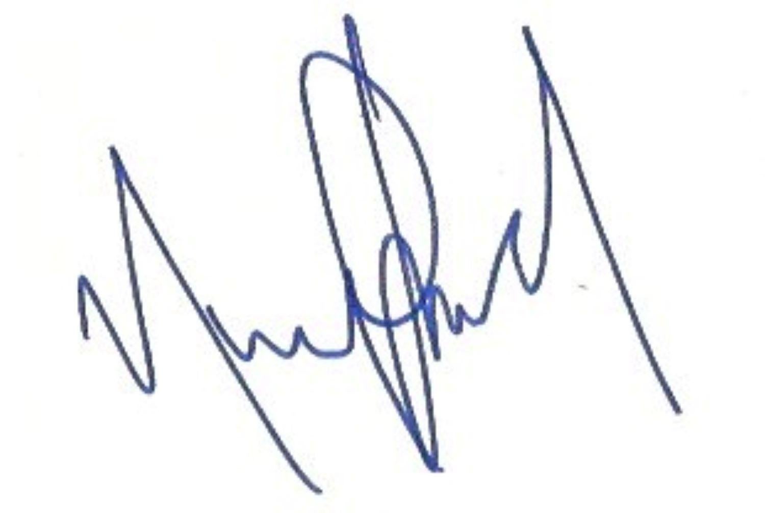 michael jackson unterschrift