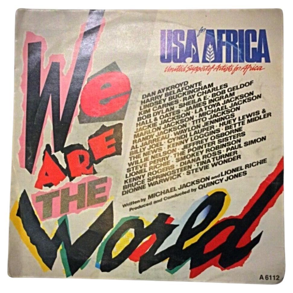 Michael Jackson, Tina Turner, Stevie Wonder Vinile "We Are the World" - 2Y07 in vendita